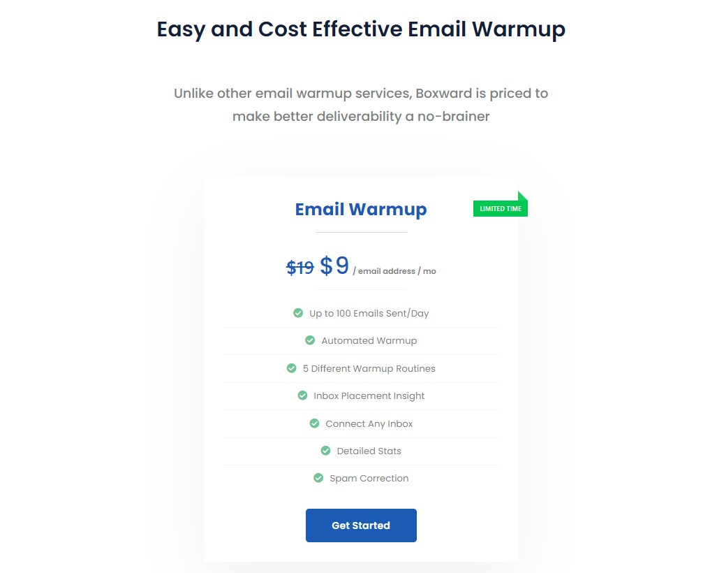 boxward pricing