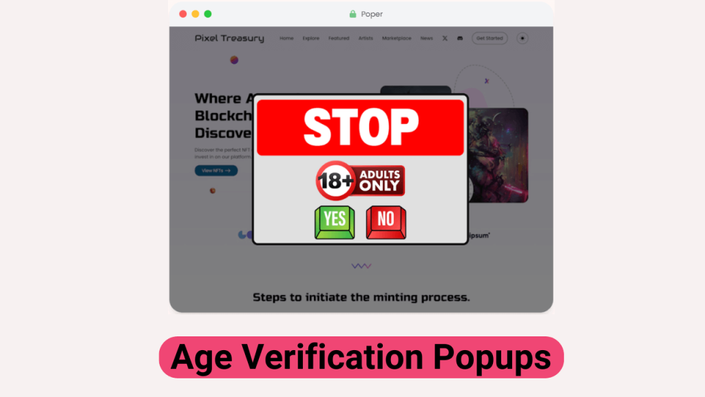 Age Verification Popups builder