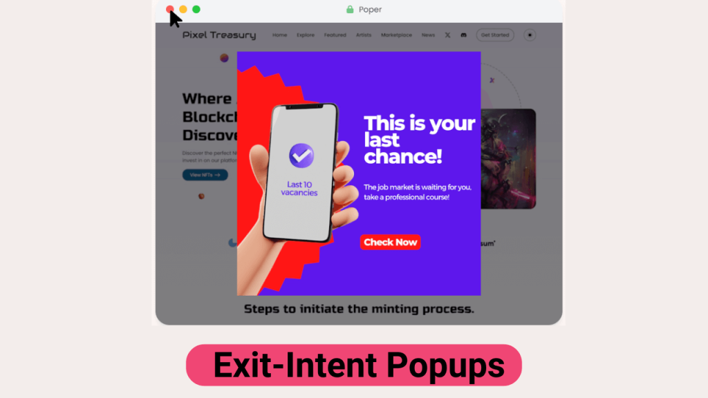 Exit Intent Popups