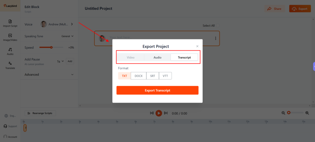 Multiple File Format Options