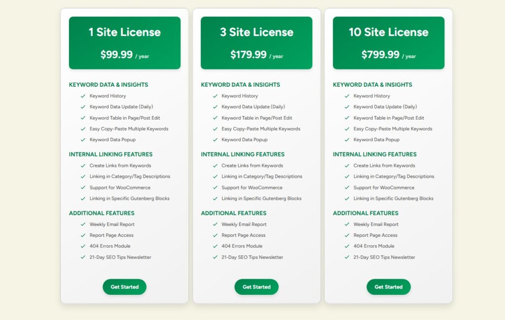 SEO Booster pricing