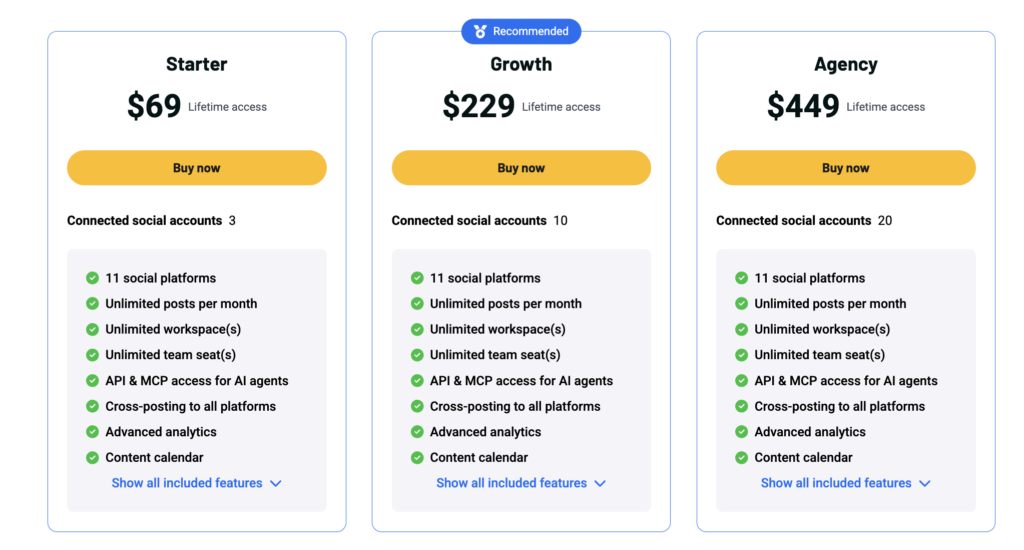 Posteahora Lifetime Deal Pricing